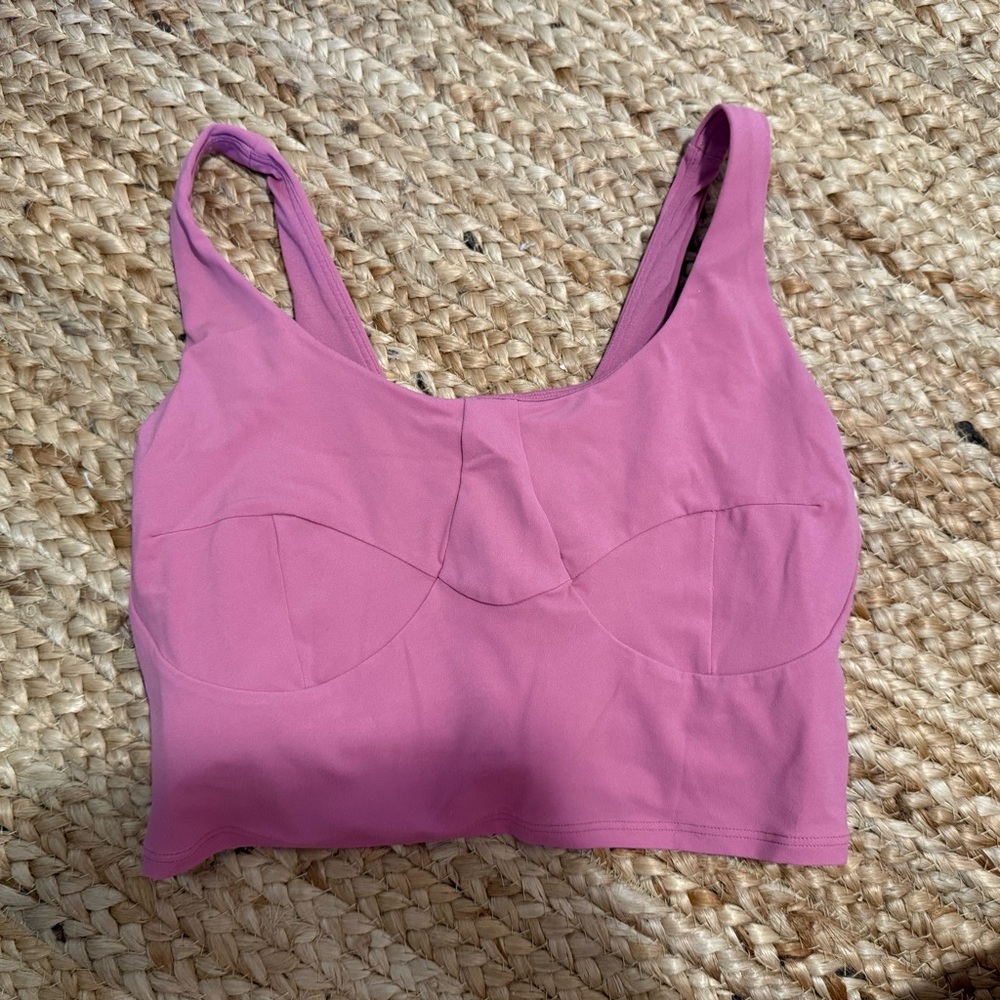 Lululemon Pink Scoop Neck Bra Intimates & Sleepwear